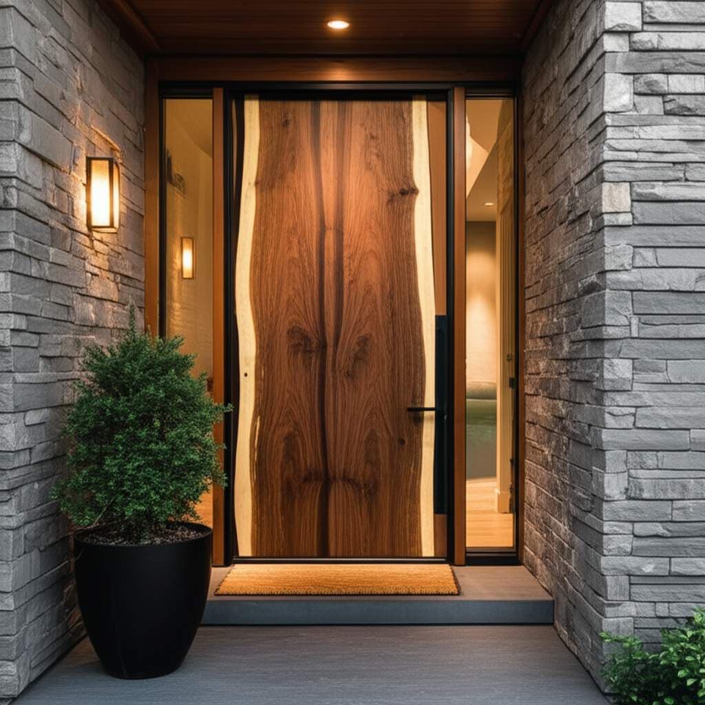 Featured image for Live Edge Wood Entryways Start at $5K in 2025