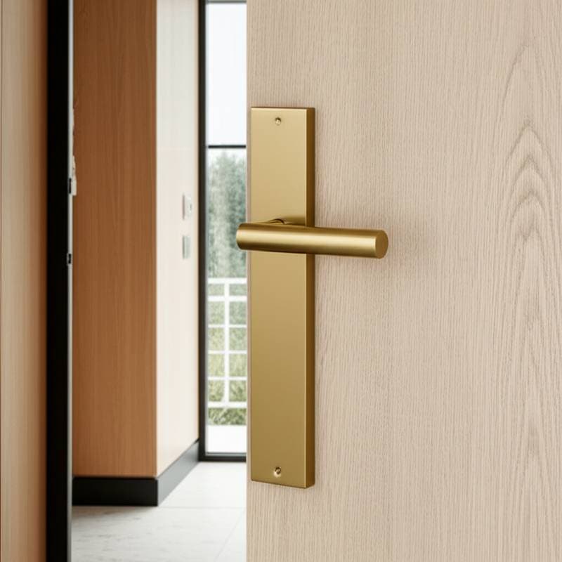Featured image for Japandi Doors with Minimalist Brass Rule 2025 Entryways