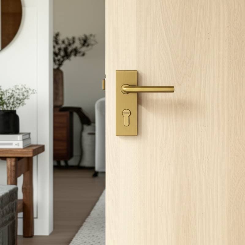 Featured image for Minimalist Brass Hardware Defines Japandi Interiors