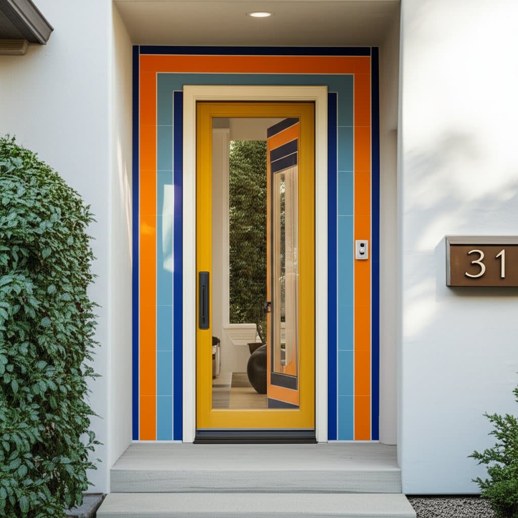 Image for Colored Grout Transforms Entryways Into Art