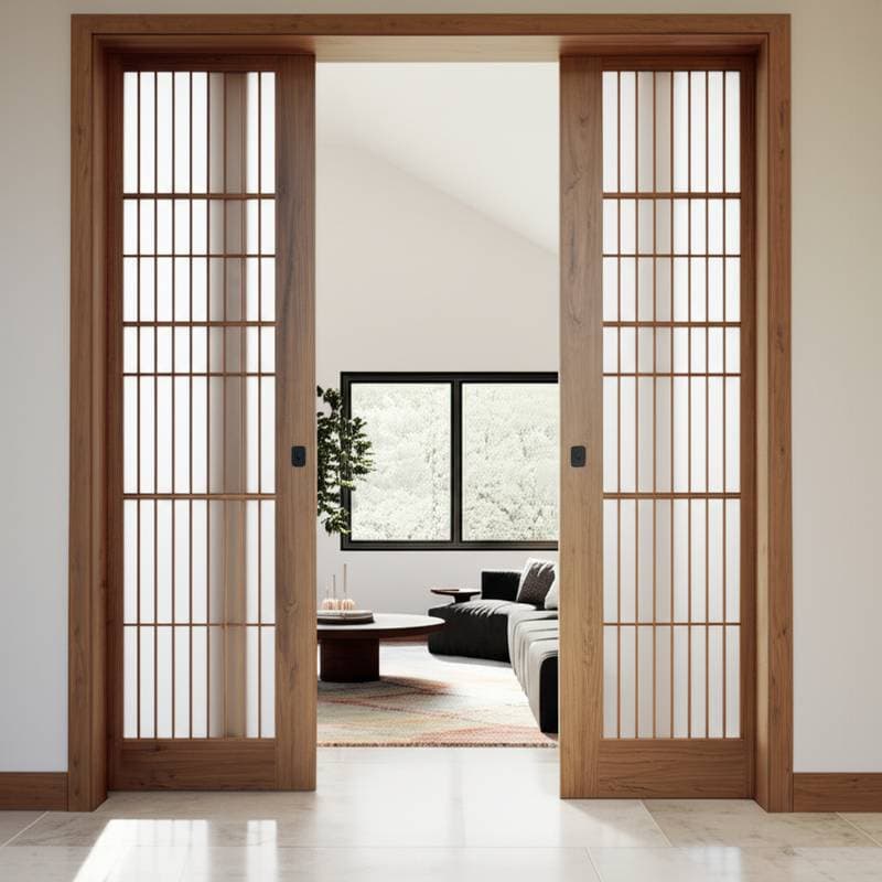Image for Japandi Sliding Doors Replace Walls in 2025 Homes