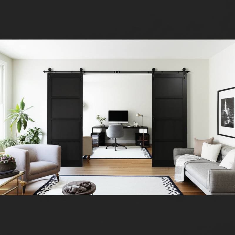 Image for Soundproof Sliding Doors Cut Home Office Noise 80%