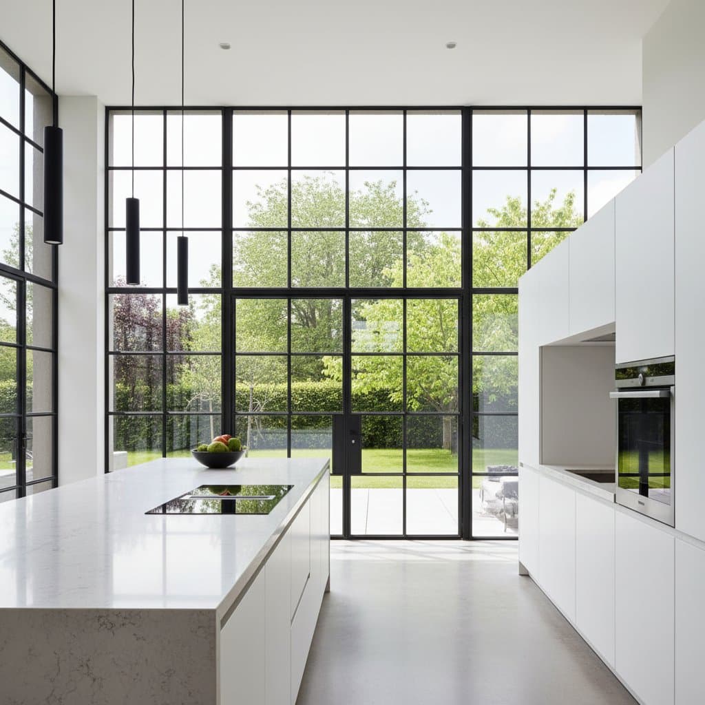 Featured image for Black Steel Windows: The $8K Kitchen Centerpiece