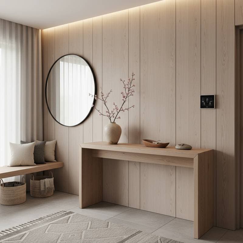 Featured image for Why Japandi Woods Will Rule Your 2025 Entryway