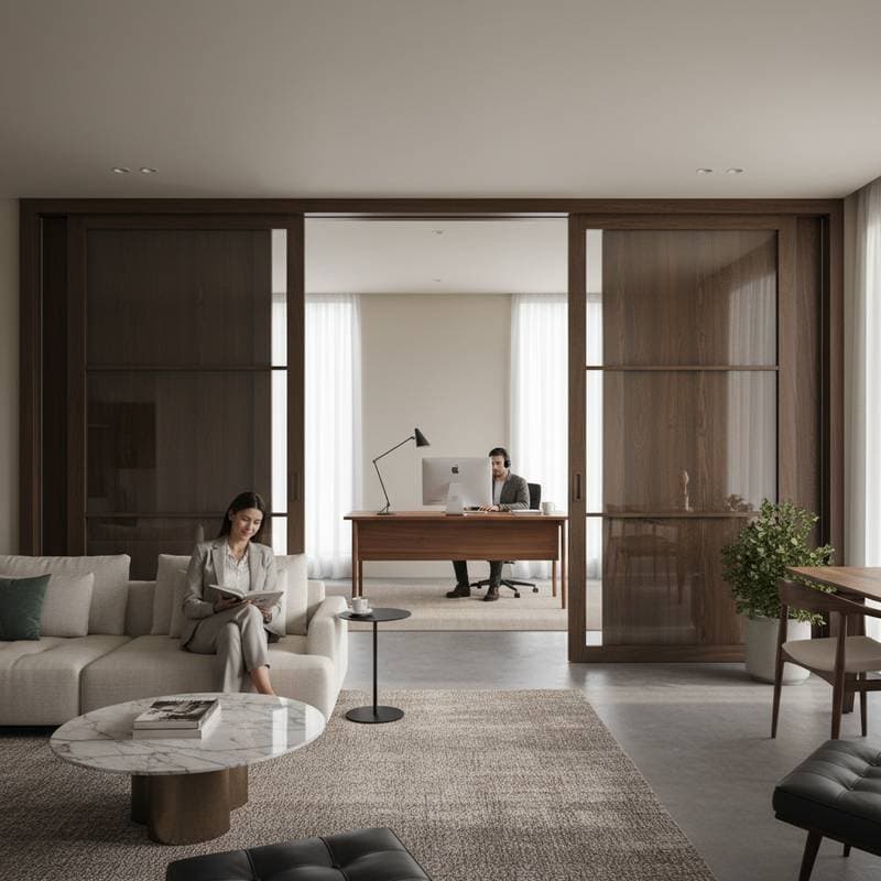 Featured image for Acoustic Doors Cut Open Floor Plan Noise 85%