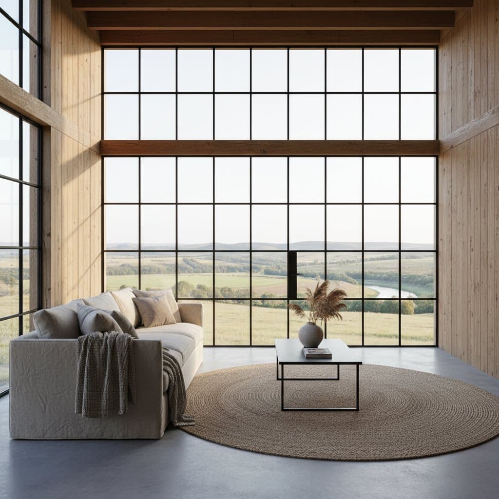 Image for Black Steel Frames Transform Farmhouse Windows in 2025