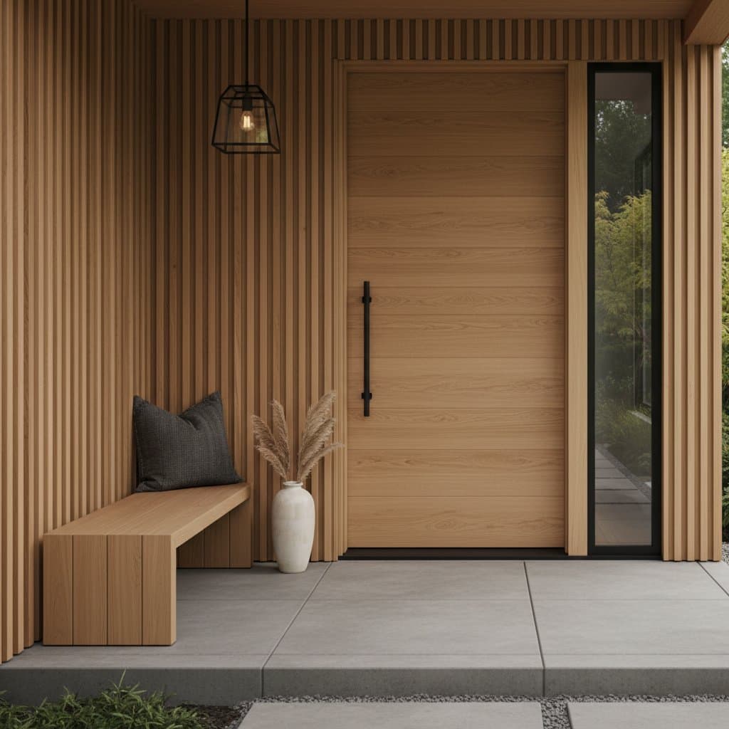 Image for Why Minimalist Wood Tones Define Modern Entryways