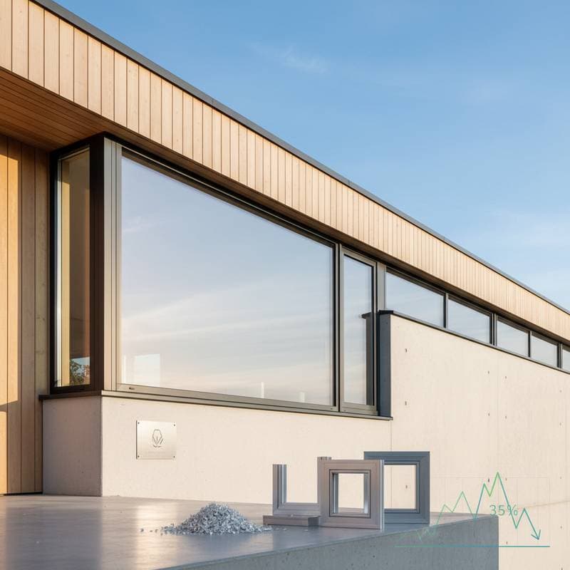 Image for Modern Minimalist Windows Cut Costs 35% with Recycled Aluminum