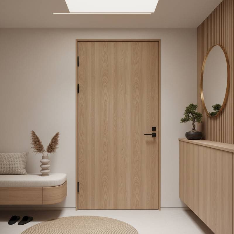 Image for Why Minimalist Wood Defines Japandi Entryways Now