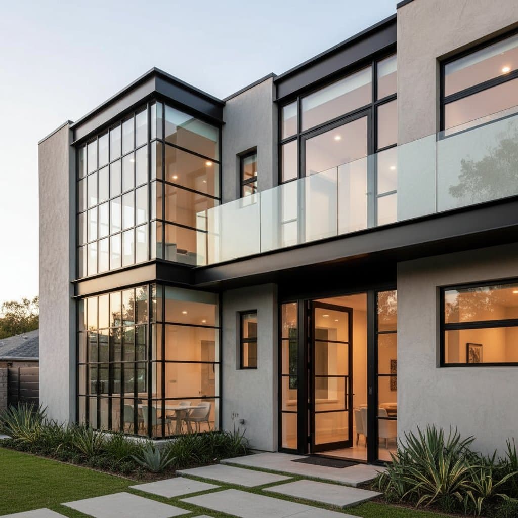 Image for Black Steel Frames Reshape Modern Home Exteriors