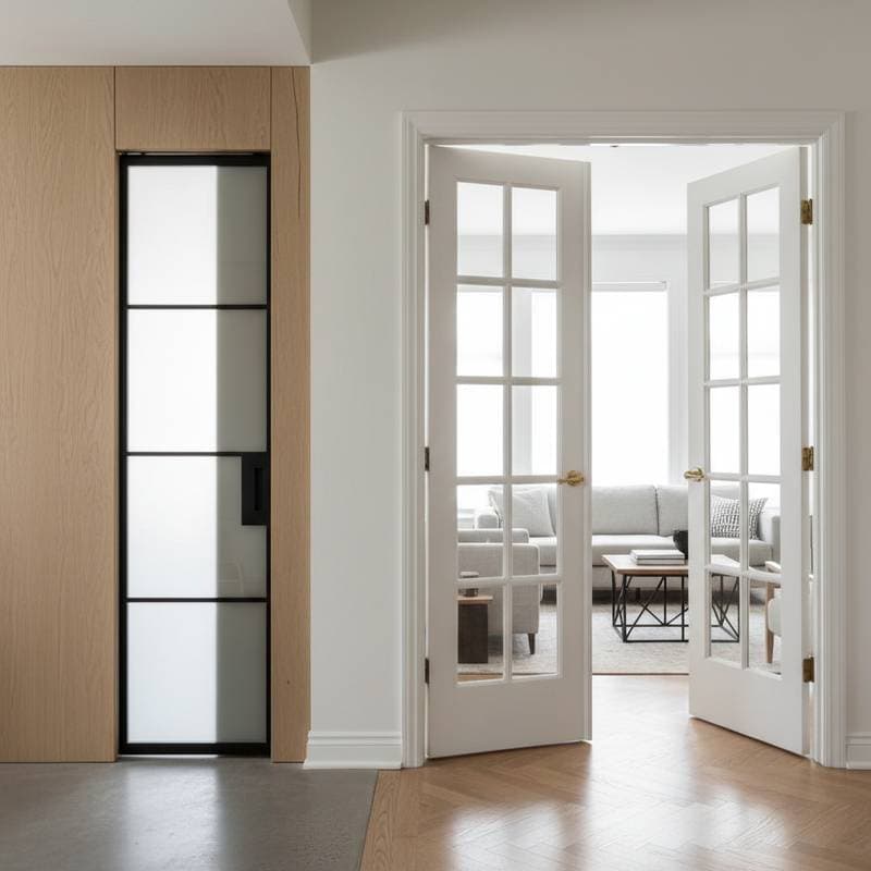 Image for Why Pocket Doors Beat French Doors in 2025