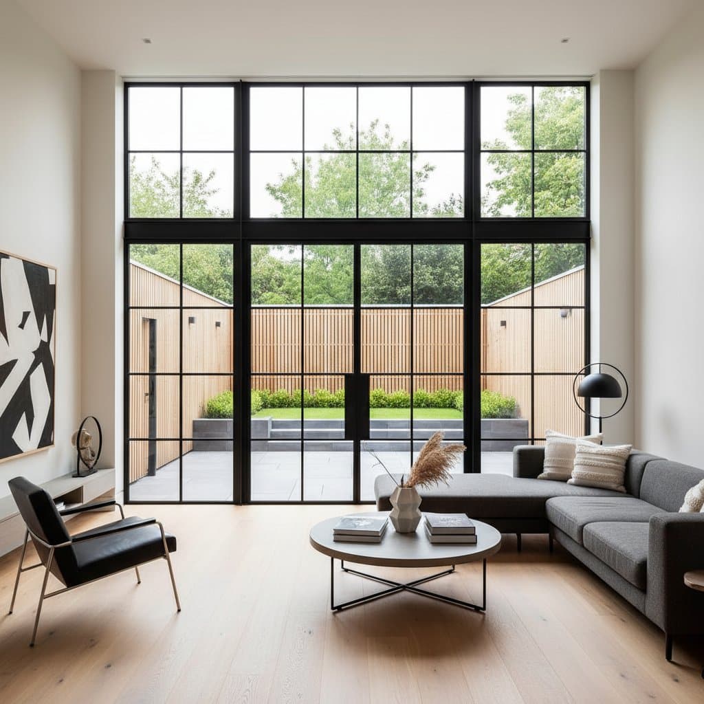 Image for Black Steel Windows: Statement Frame of Modern Homes