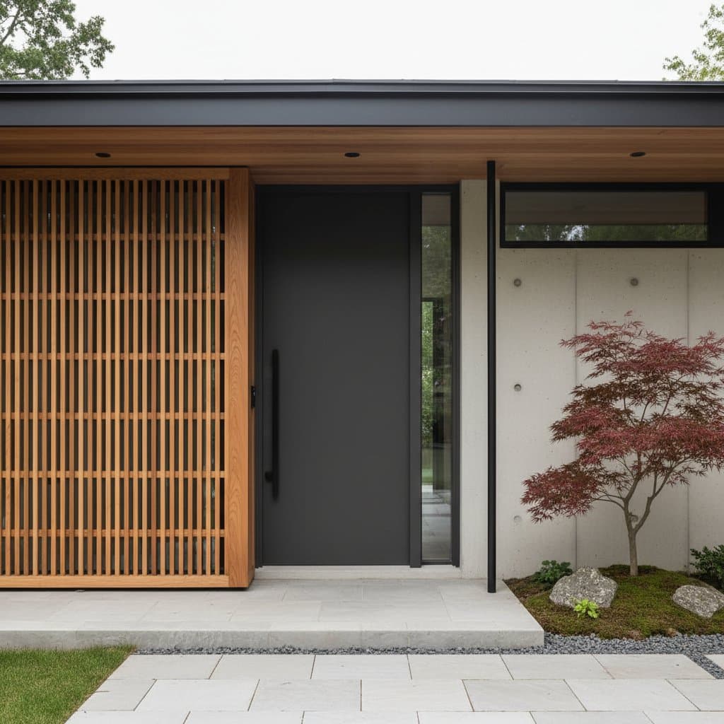 Image for Wood Grilles Bring Japandi Calm to Your Entryway