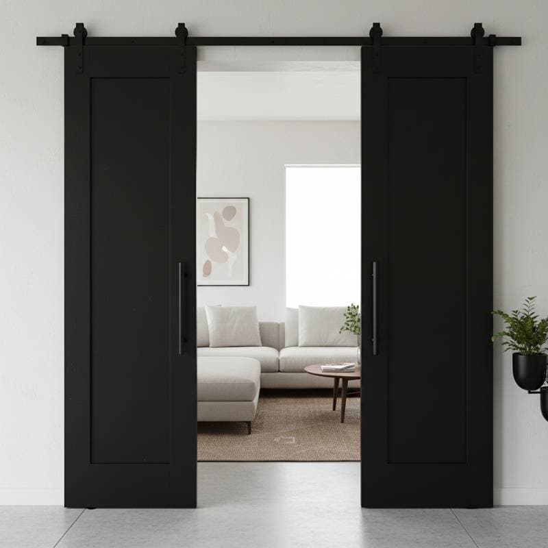Featured image for Matte Black Barn Doors Work in Every Style Now