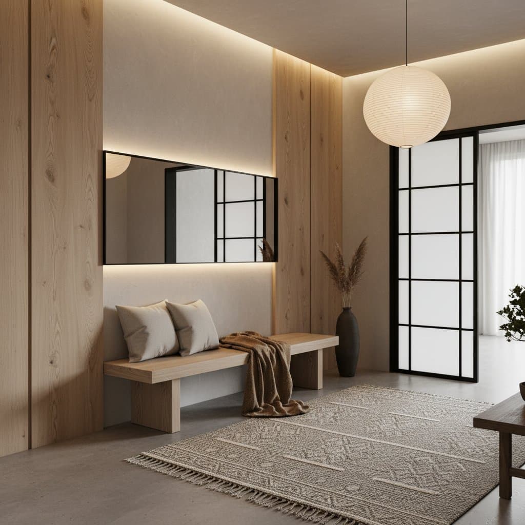 Featured image for Cost to Create a Japandi Wood Entryway Fusion in 2026