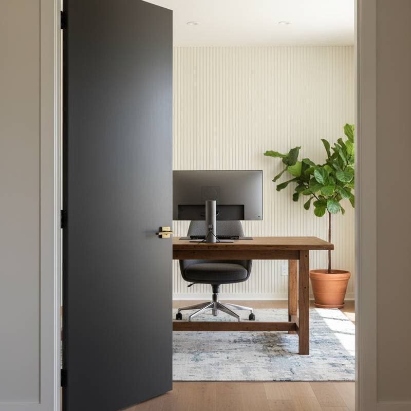 Image for 85% Noise Cut: Acoustic Doors for Home Offices