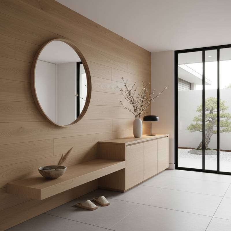 Image for Why Minimalist Wood Rules Japandi Entryways in 2026