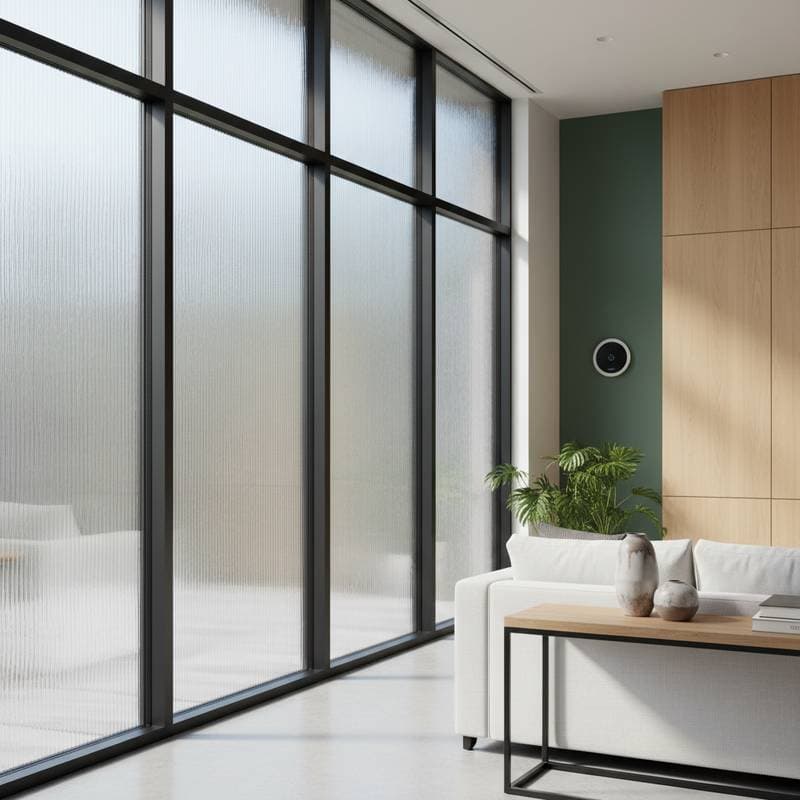 Image for Reeded Glass Windows Blend Privacy With Natural Light