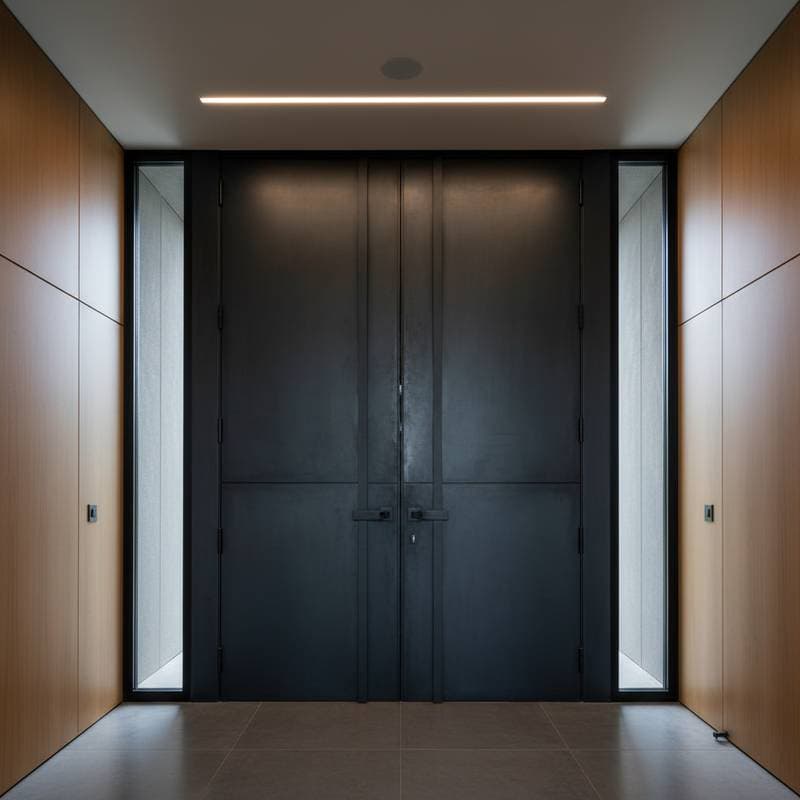 Image for The $800 Blackened Steel Upgrade Redefining Luxury Doors