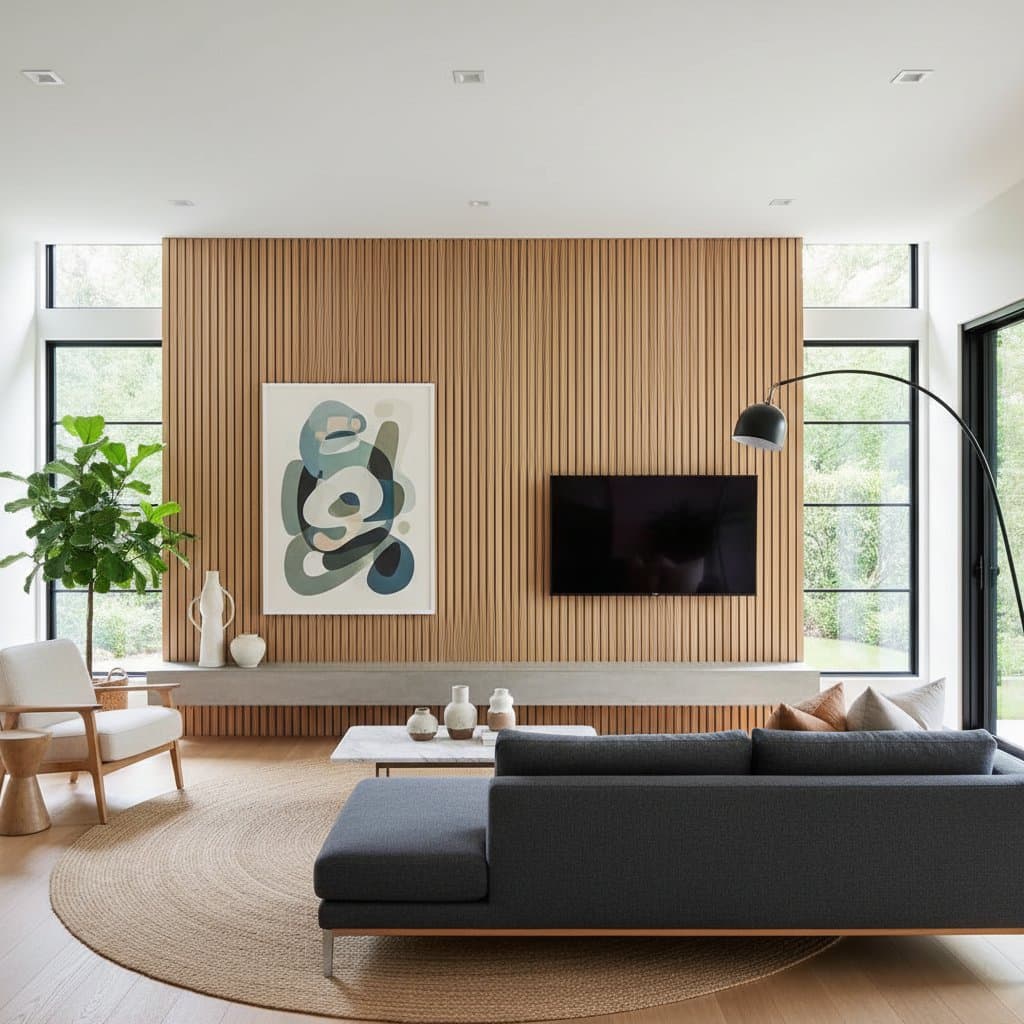 Image for Vertical Slat Walls Redefine Interior Texture in 2026