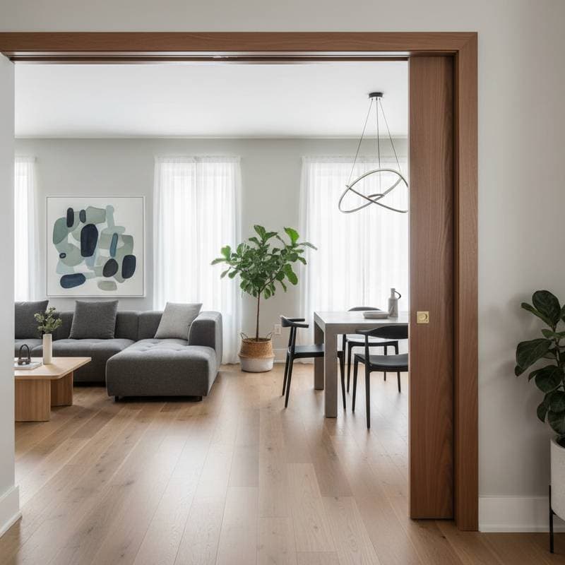 Image for Pocket Doors Clear Space in Smaller Modern Homes