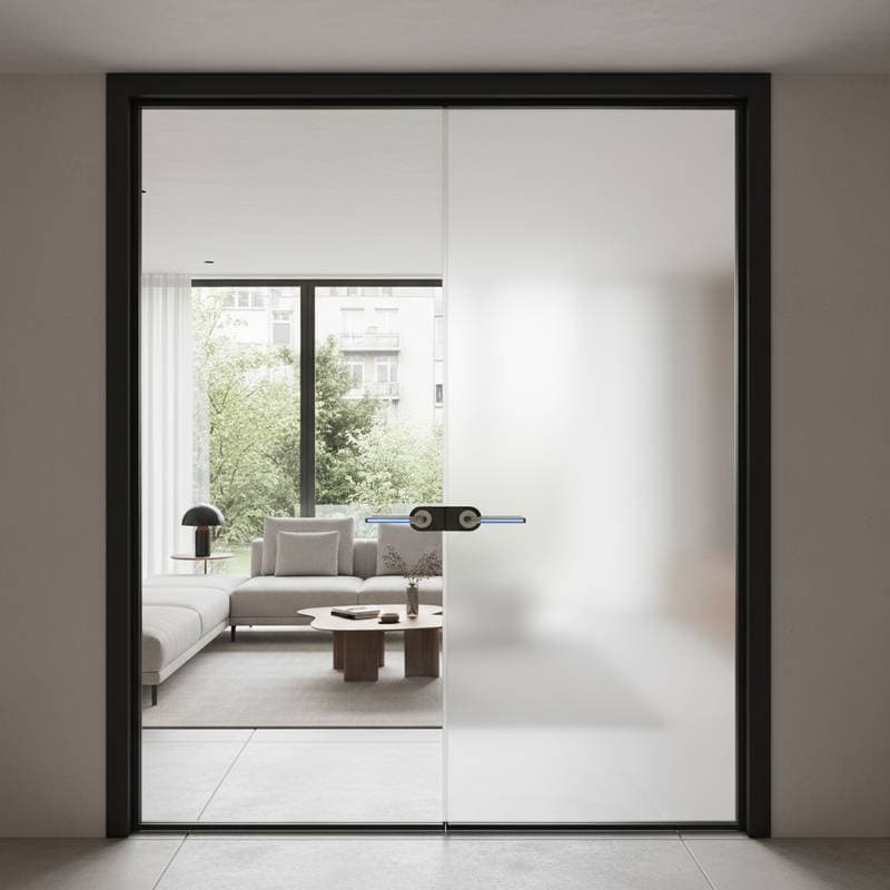 Image for Smart Glass Doors Shift From Clear to Private in Seconds