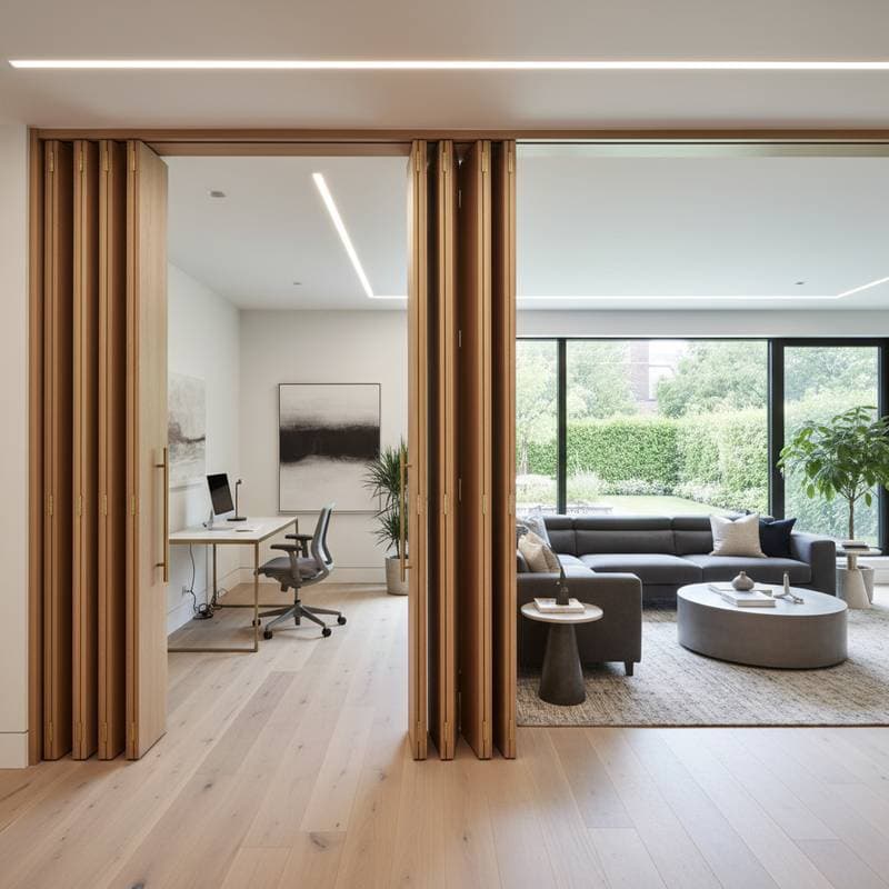 Featured image for Accordion Doors Transform Tight Spaces Into Flex Rooms