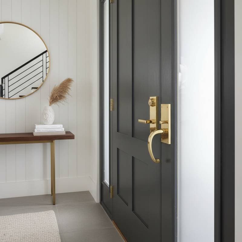 Image for Brass Hardware Returns With Warmth Modern Homes Need