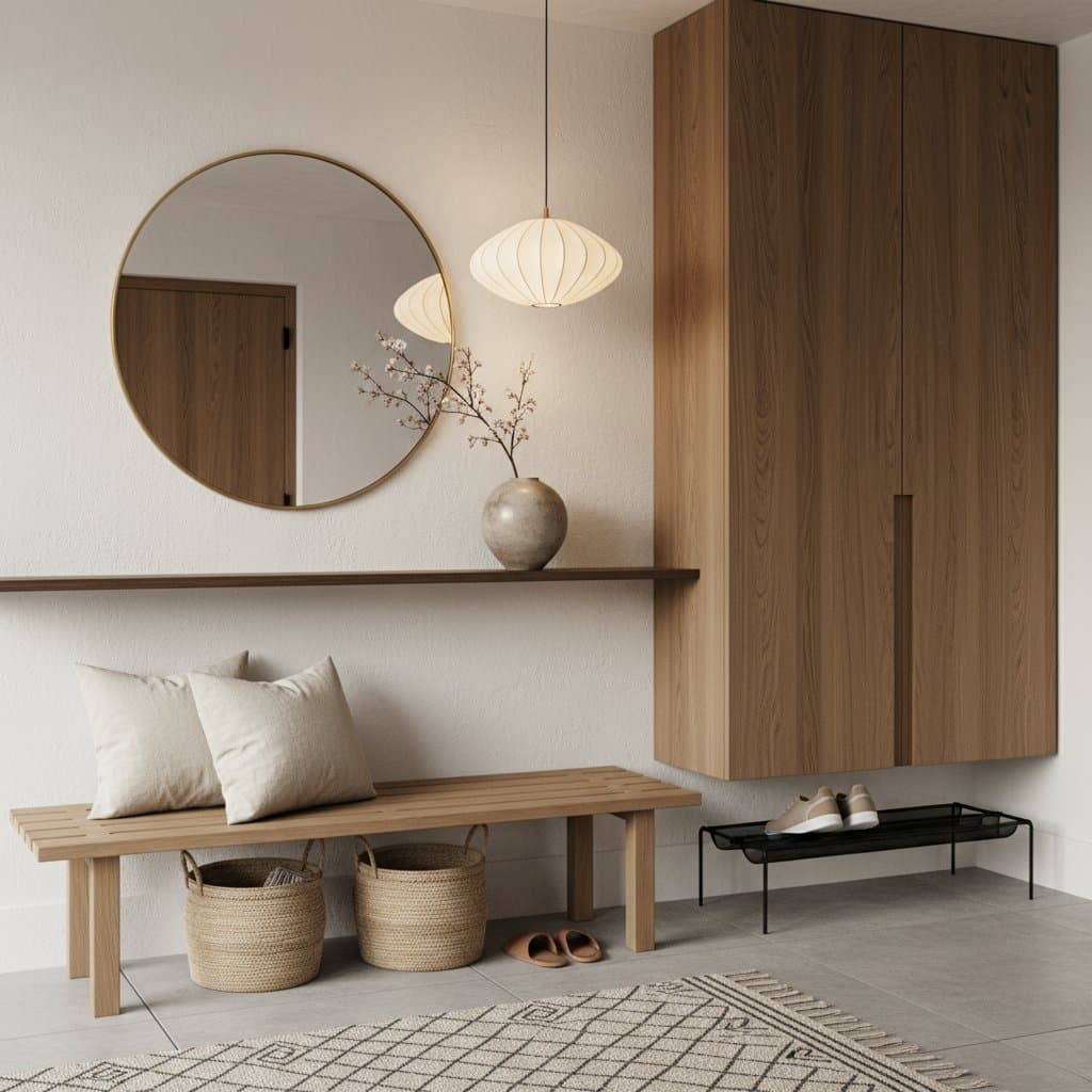 Image for Japandi Entryways Blend Japanese Calm with Nordic Warmth