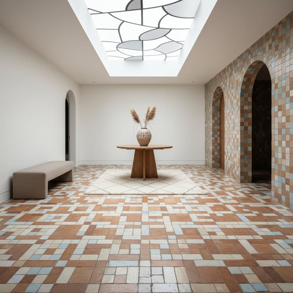 Image for Zellige Tiles Replace Marble in $8K Entryway Upgrades