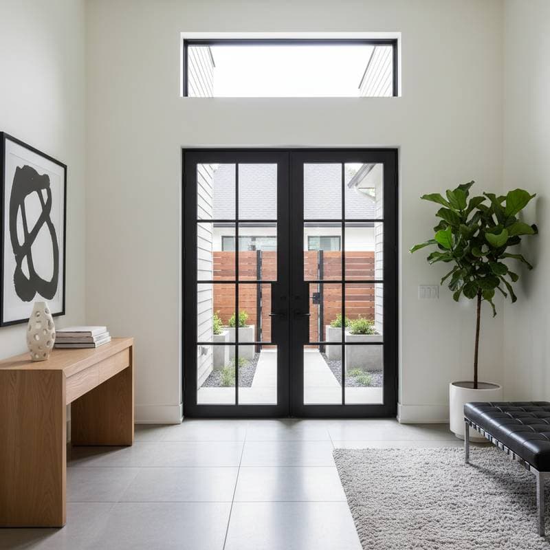 Image for Black Steel Frames Turn Entryways Into Design Statements