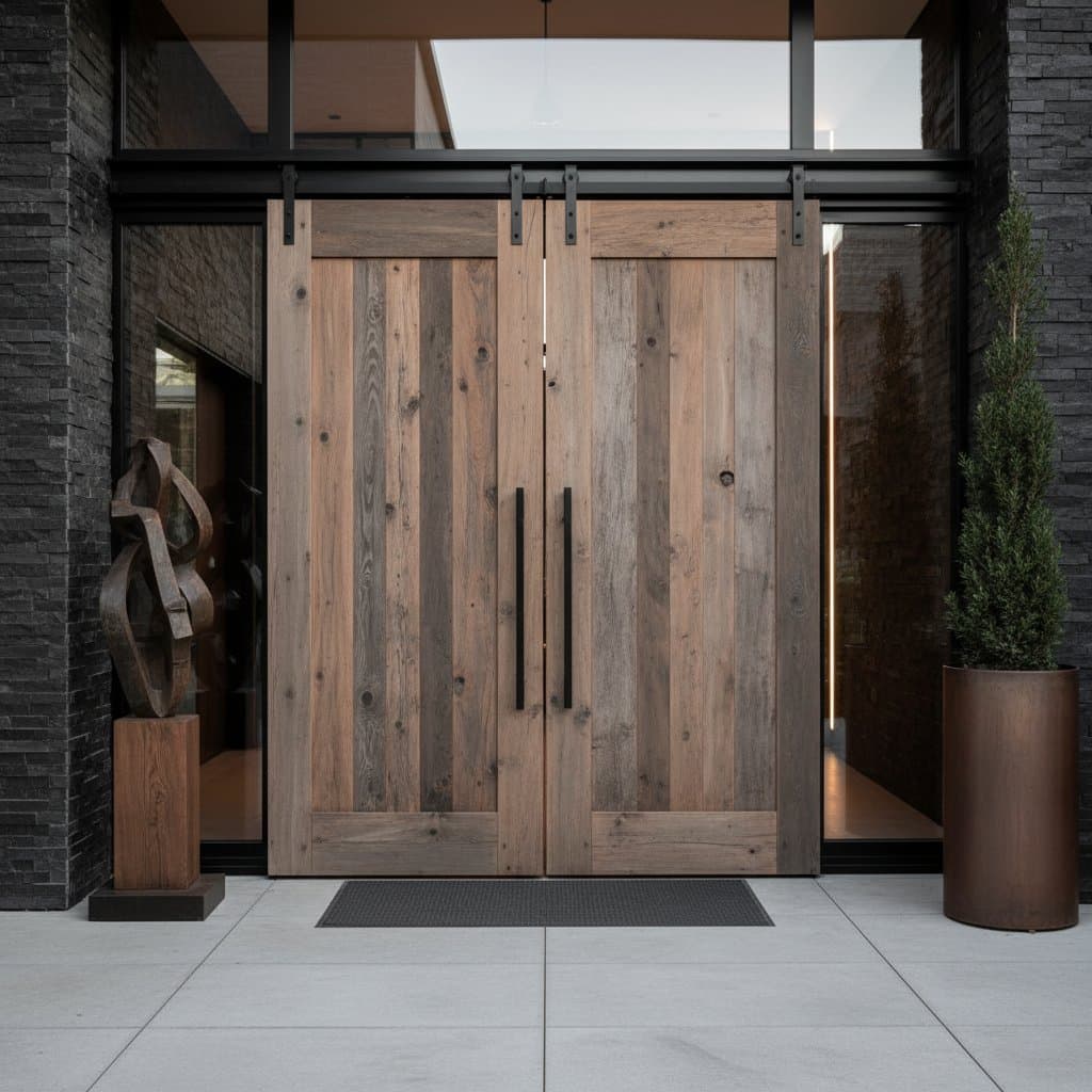 Image for Why Reclaimed Wood Entryways Now Cost $8K