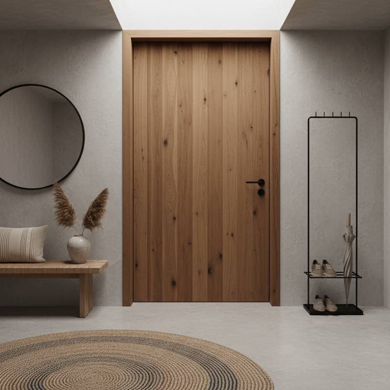 Image for Japandi Entryways Balance Warm Wood and Minimalism
