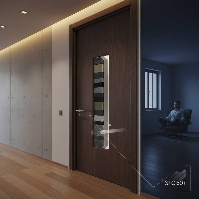 Image for Sound-Blocking Doors Cut Noise 85% With Dense Cores
