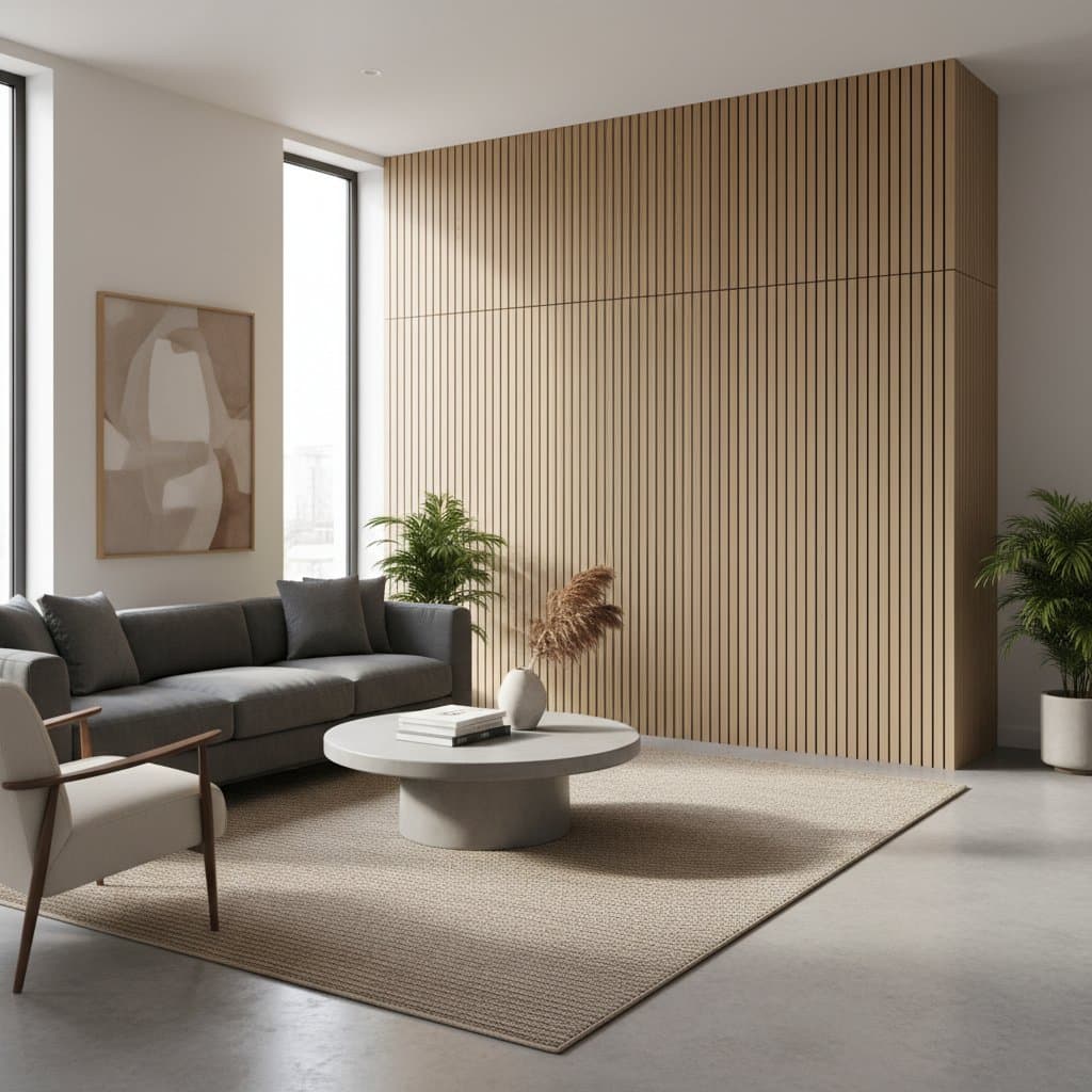 Featured image for Wood Panels Cut Home Noise 70% While Adding Warmth