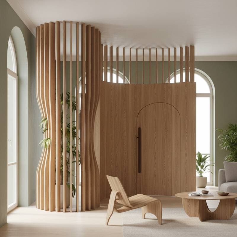 Image for Flexible Wood Joints Bring Curves to Rigid Spaces