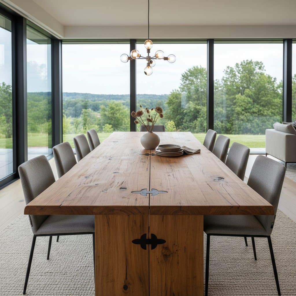 Image for Why Reclaimed Barn Wood Tables Cost $8K and Up