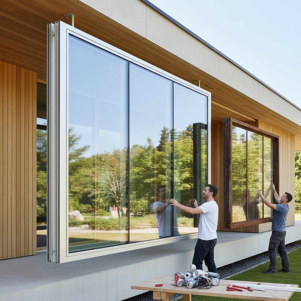 Image for Why Recycled Aluminum Windows Are 70% Lighter Than Steel