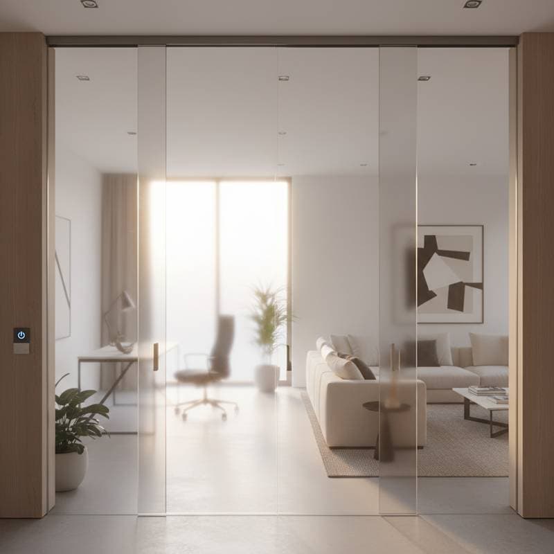 Image for Electrochromic Glass Transforms Interior Door Privacy