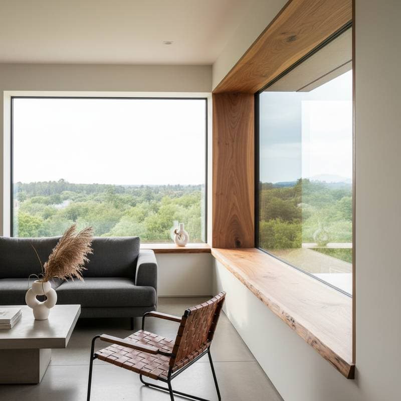 Image for Live-Edge Windowsills Blend Raw Wood With Modern Design