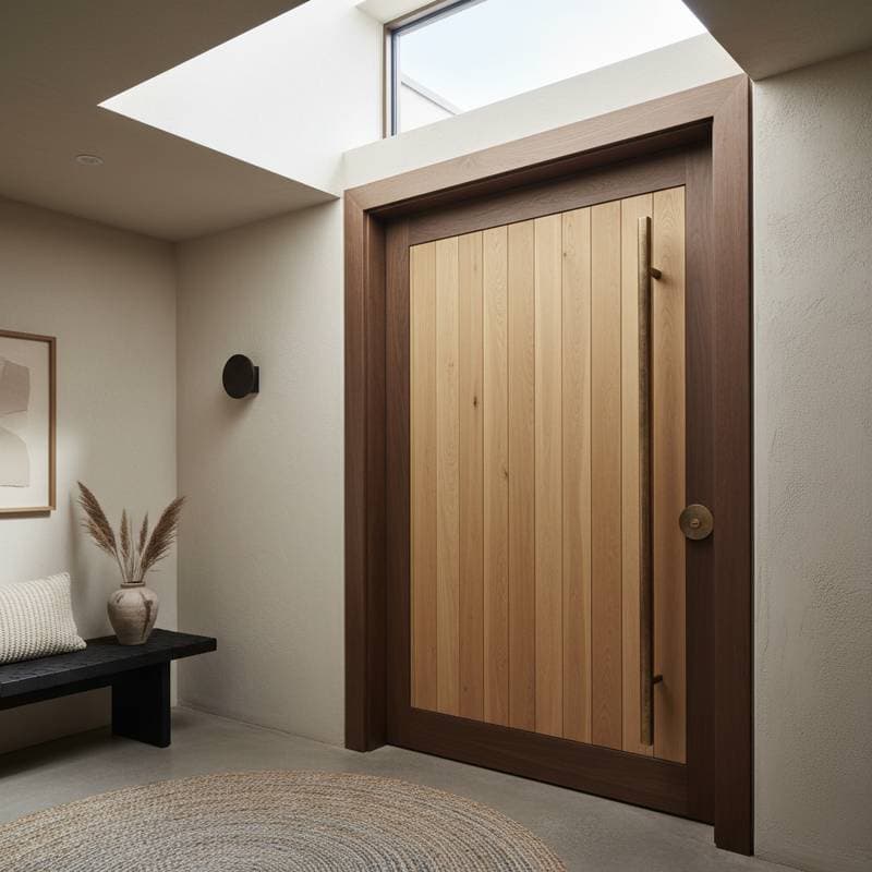Image for Why Bronze Hardware Defines Japandi Door Style