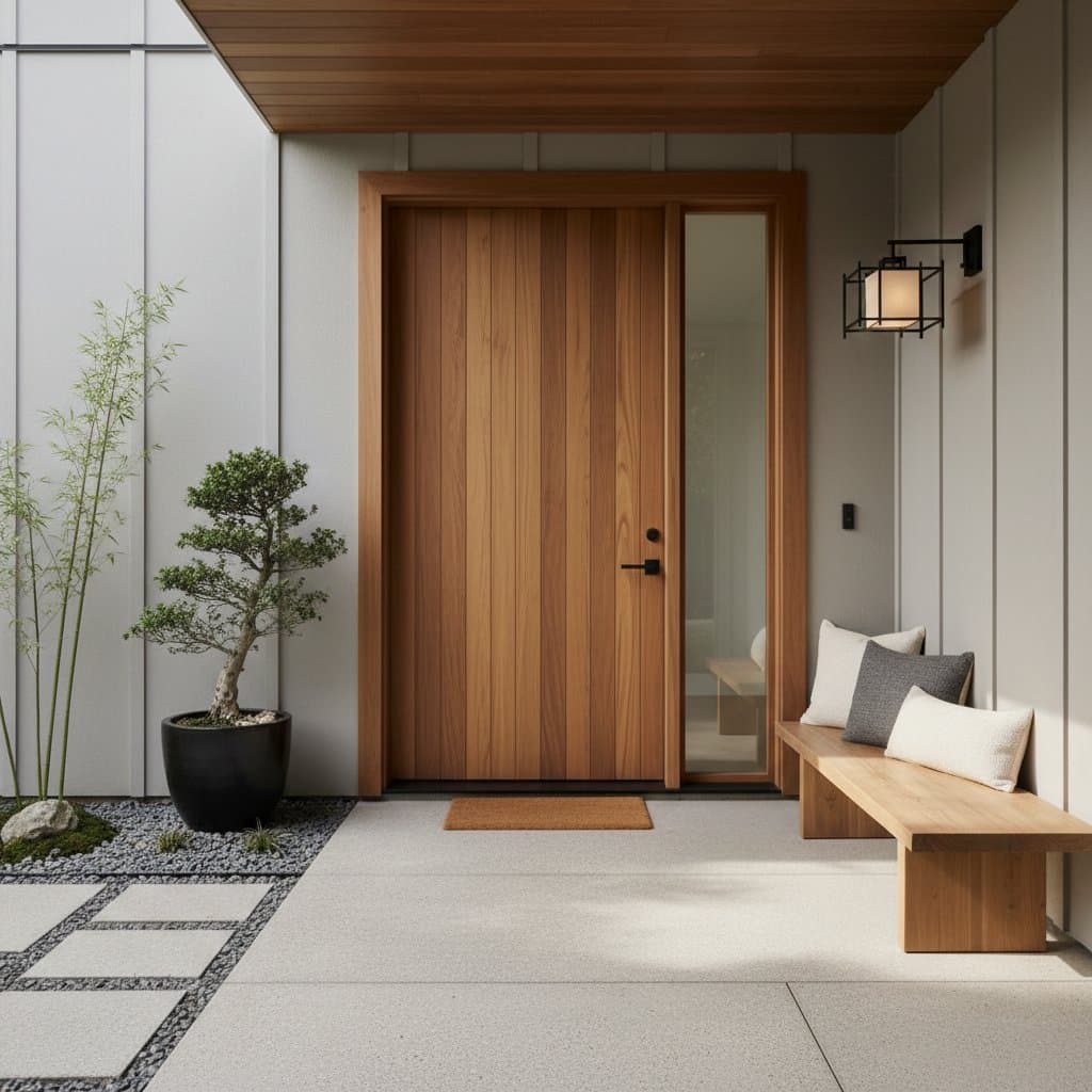 Image for Japandi Entryways Blend Zen and Scandinavian Warmth