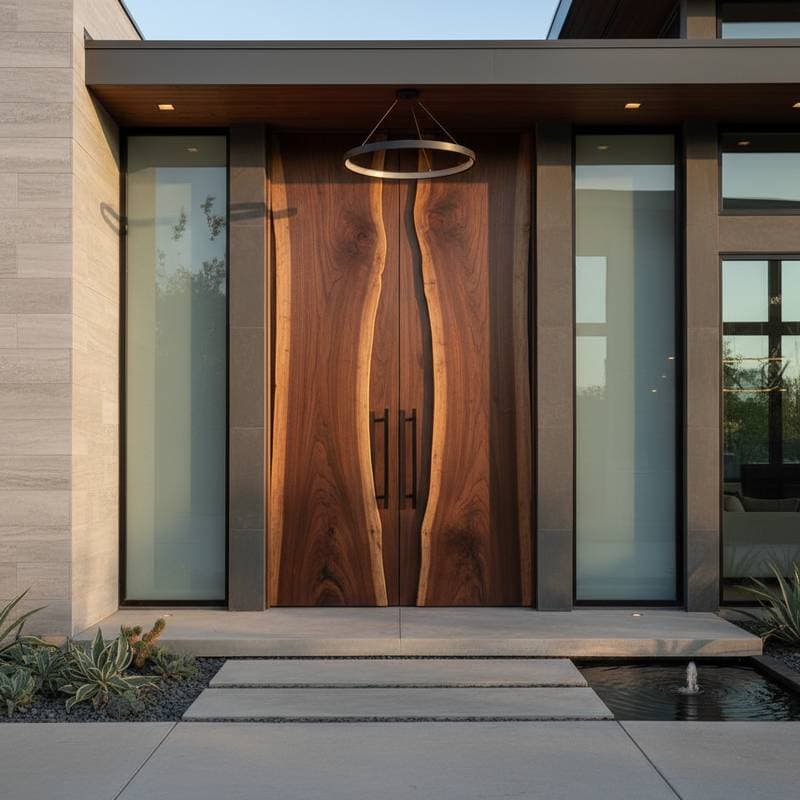 Image for Live-Edge Walnut Doors Cost $8K in 2026