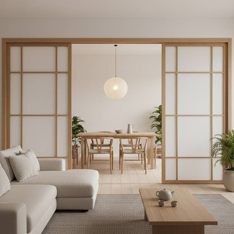 Image for Shoji Doors Define Space Without Closing It Off