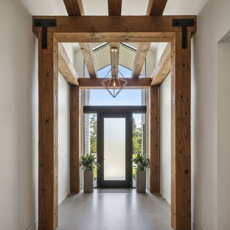 Image for Reclaimed Beam Entryways Cost $5K and Redefine 2026