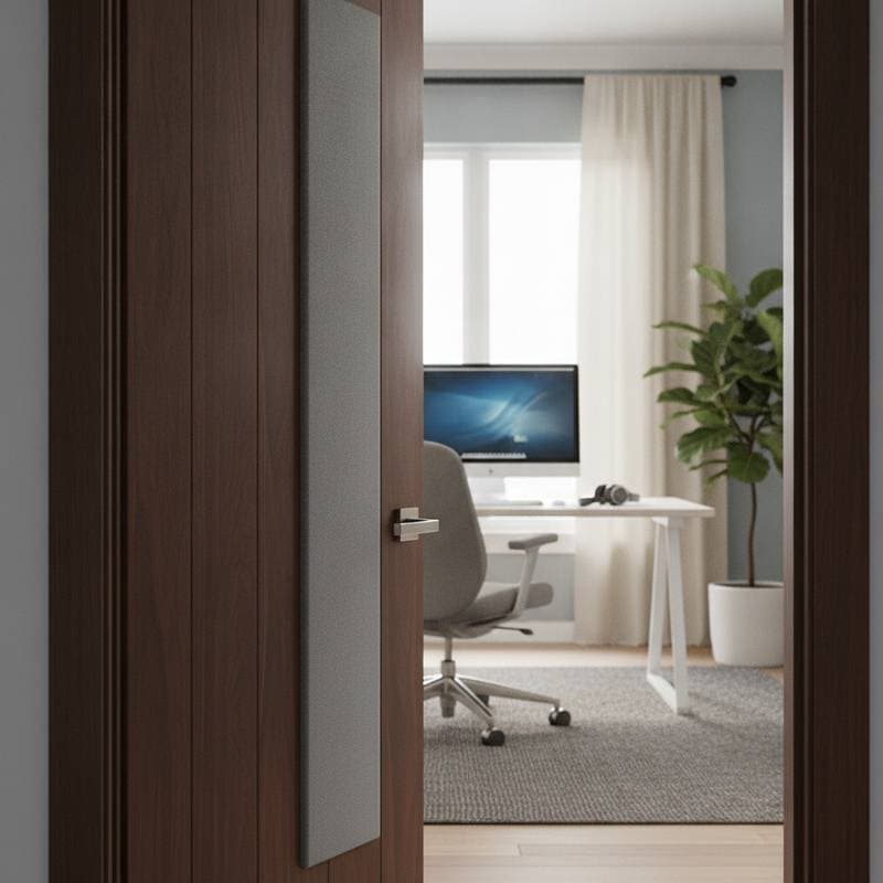 Image for Acoustic Doors Cut Home Office Noise Up to 85%