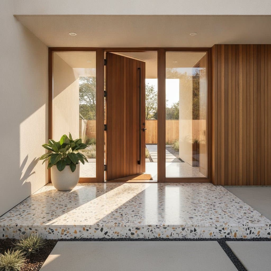 Image for Terrazzo Thresholds Transform Entryways for Under $900