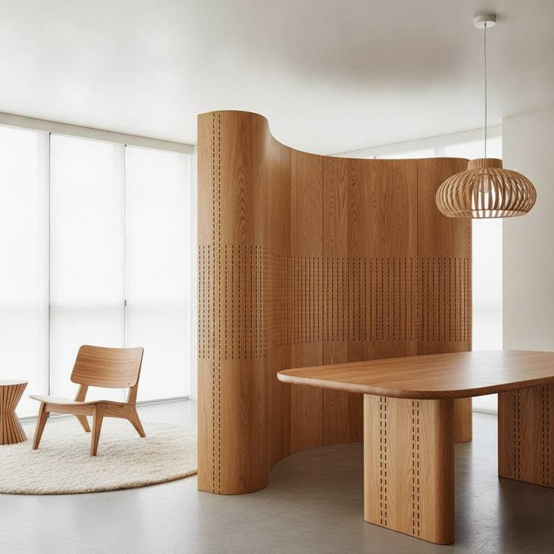 Image for Living Hinges Let Wood Bend Without Breaking
