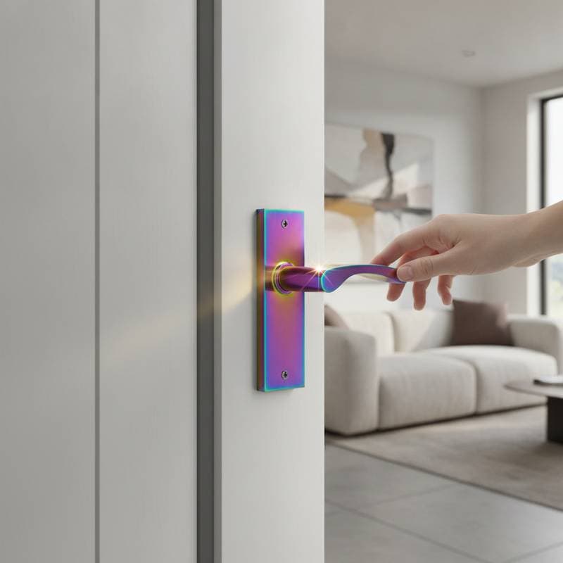 Image for Color Shifting Hardware Adds Movement Without Renovation