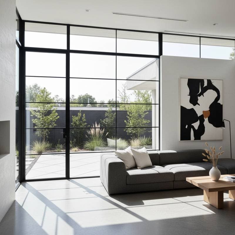 Image for Black Aluminum Frames Beat Vinyl for Modern Homes